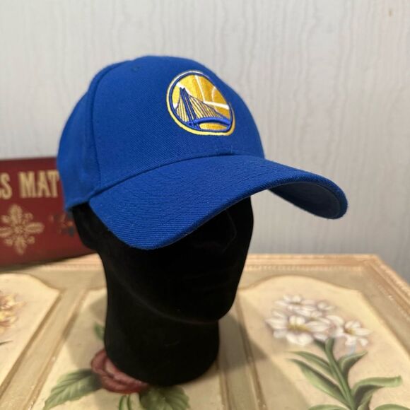 New Era Golden State Warriors Fitted Cap Hat Blue Sz M-L - Picture 3 of 13
